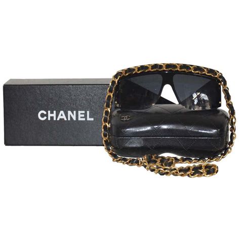 chanel sunglasses with gold chain|chanel sunglasses sale clearance.